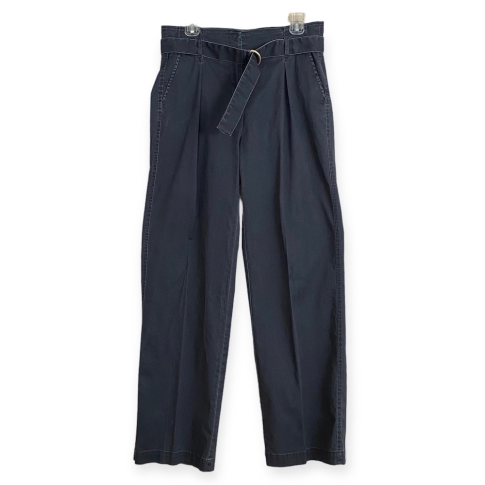 Jones New York Black Wide Leg High Waist Cotton Pants 6 Career Officecore